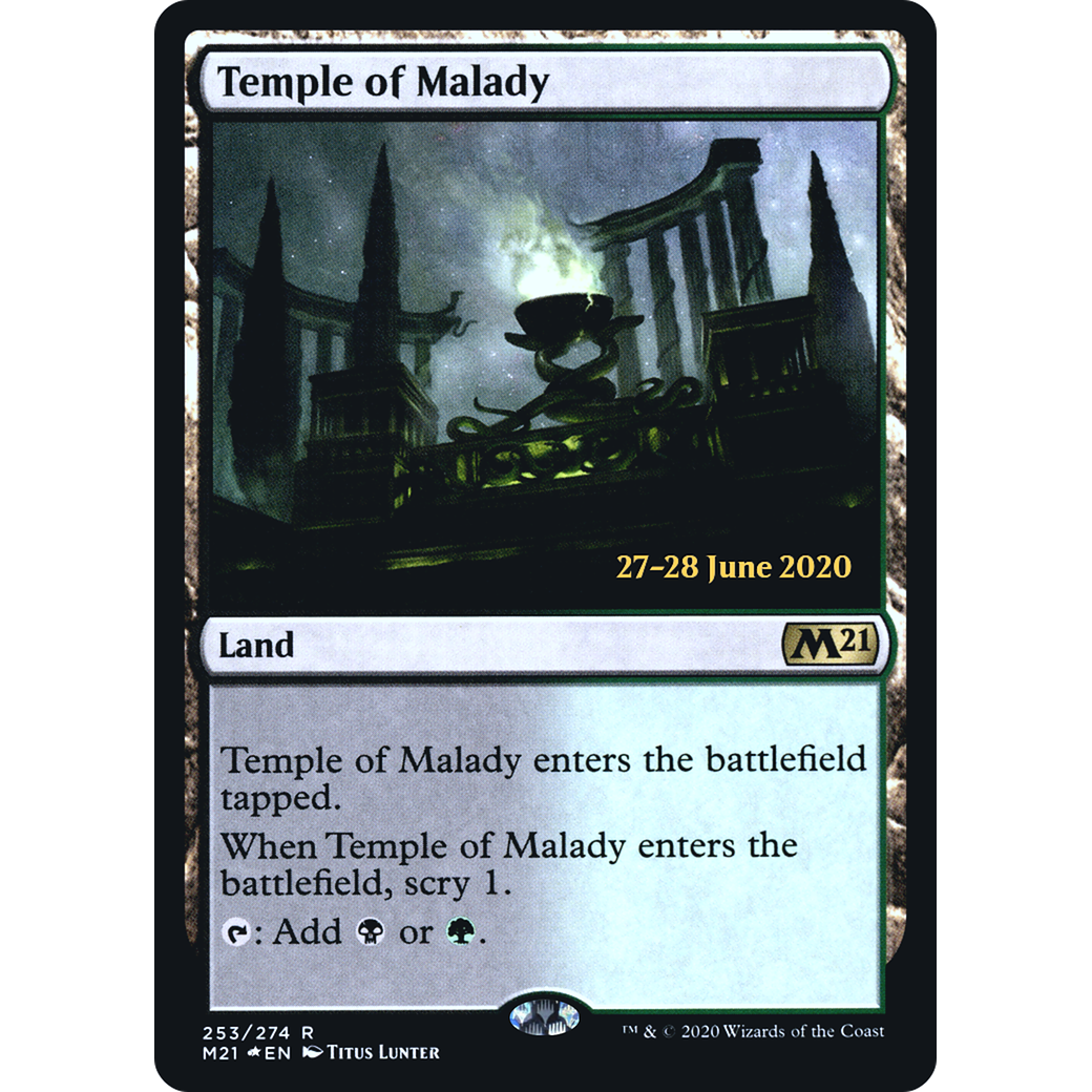 Temple of Malady (M21) (PRE-253) - Core Set 2021 Promos Foil