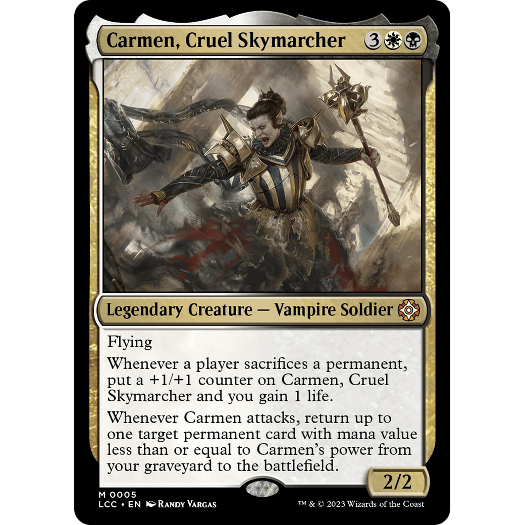 Carmen, Cruel Skymarcher (LCC-005) - The Lost Caverns of Ixalan Commander Foil