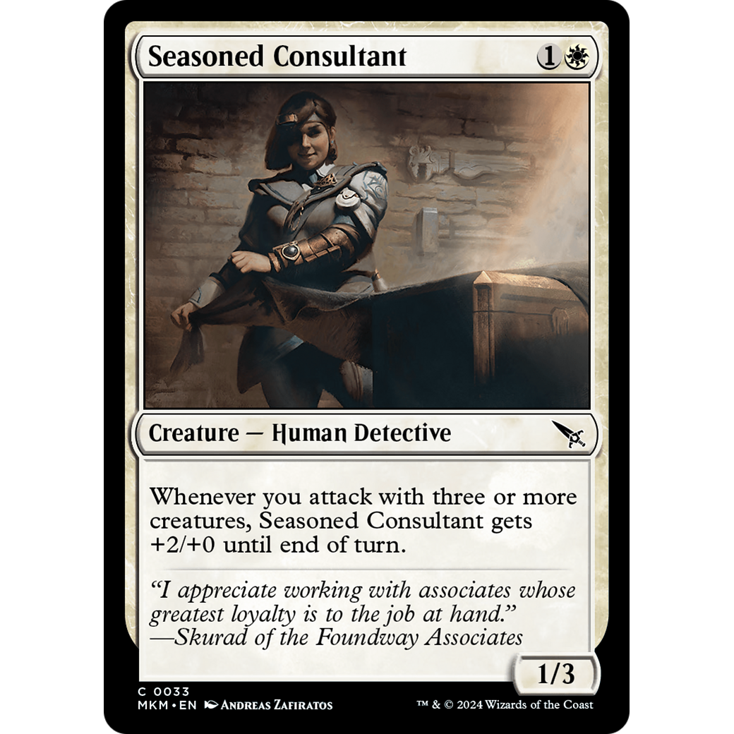 Seasoned Consultant (MKM-033) - Murders at Karlov Manor