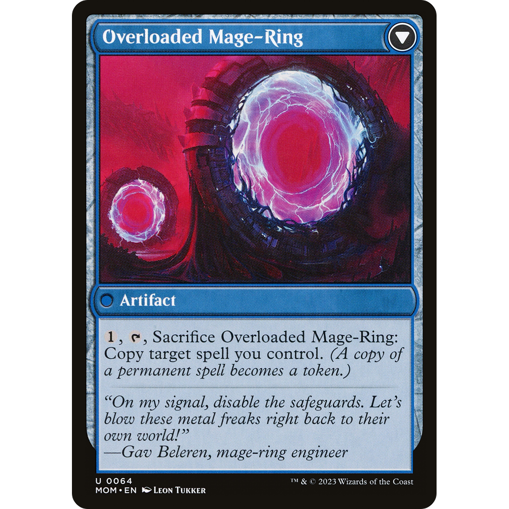 Invasion of Vryn // Overloaded Mage-Ring (MOM-064) - March of the Machine Foil
