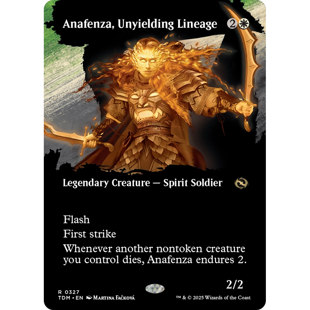 Anafenza, Unyielding Lineage (TDM-327) - Tarkir: Dragonstorm: (Showcase) (Borderless)