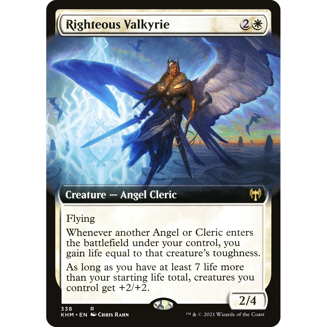 Righteous Valkyrie (Extended Art) (KHM-338) - Kaldheim: (Extended Art)