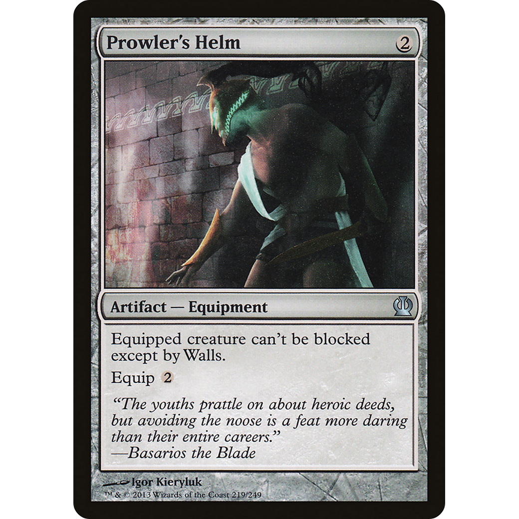 Prowler's Helm (THS-219) - Theros Foil