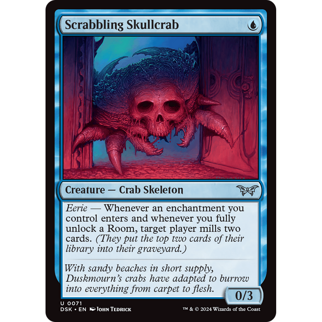 Scrabbling Skullcrab (DSK-071) - Duskmourn: House of Horror Foil