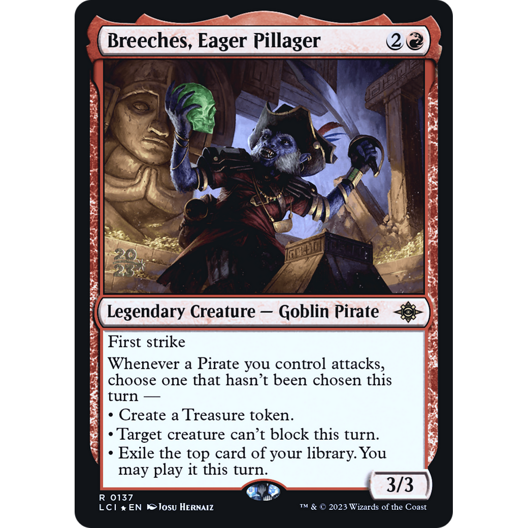 Breeches, Eager Pillager (PRE-137S) - The Lost Caverns of Ixalan Promos Foil