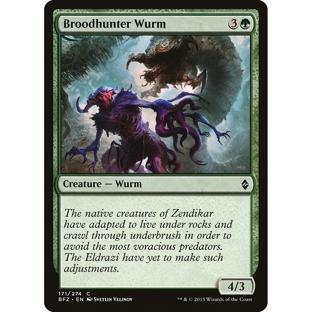 Broodhunter Wurm (BFZ-171) - Battle for Zendikar