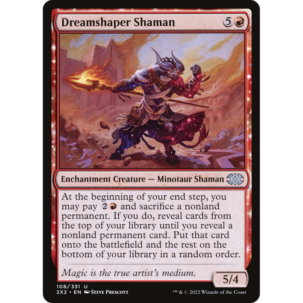Dreamshaper Shaman (2X2-108) - Double Masters 2022: (enchantment)