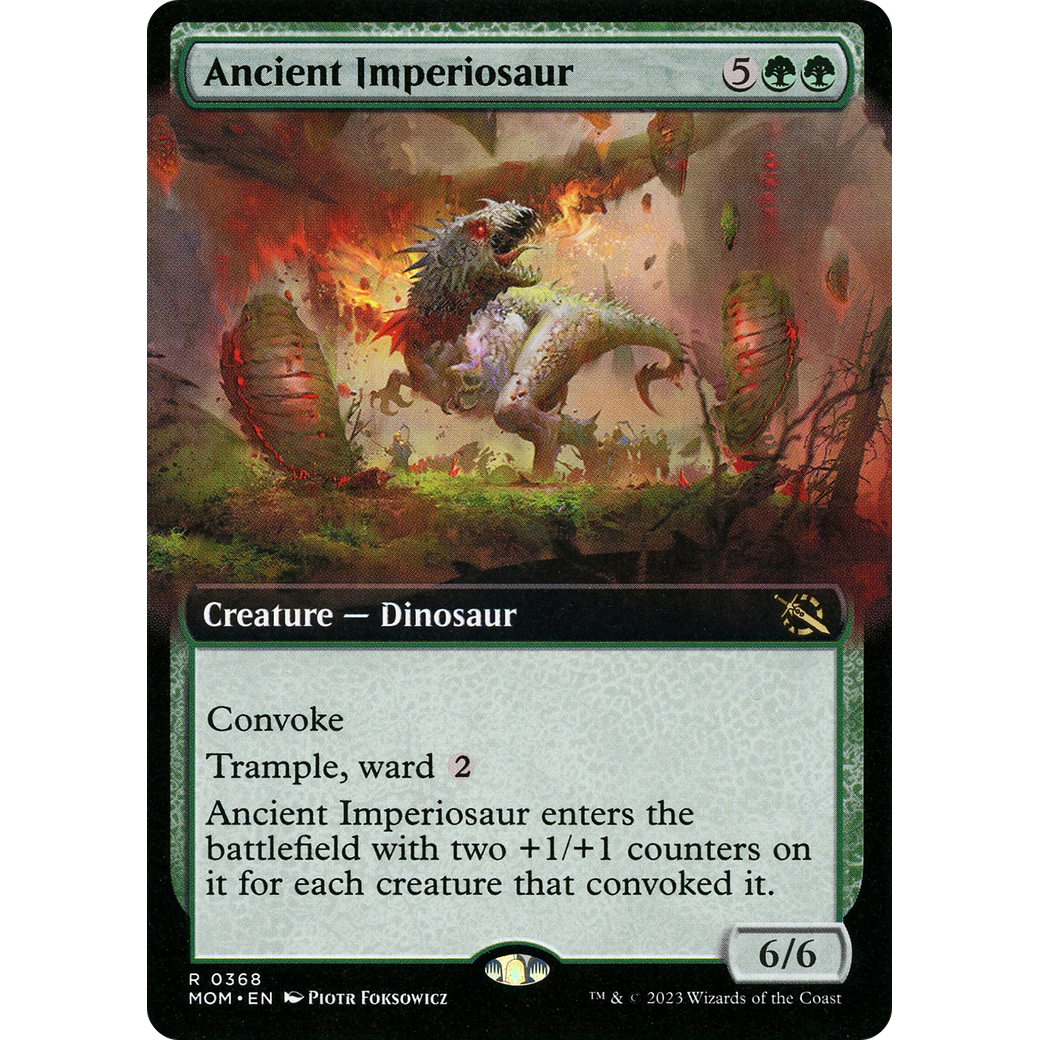 Ancient Imperiosaur (MOM-368) - March of the Machine: (Extended Art) Foil