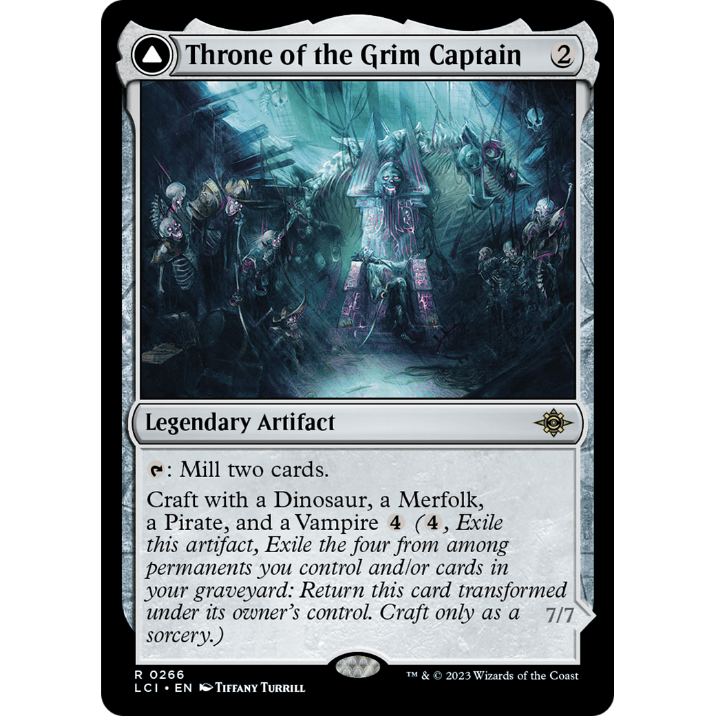 Throne of the Grim Captain // The Grim Captain (LCI-266) - The Lost Caverns of Ixalan Foil