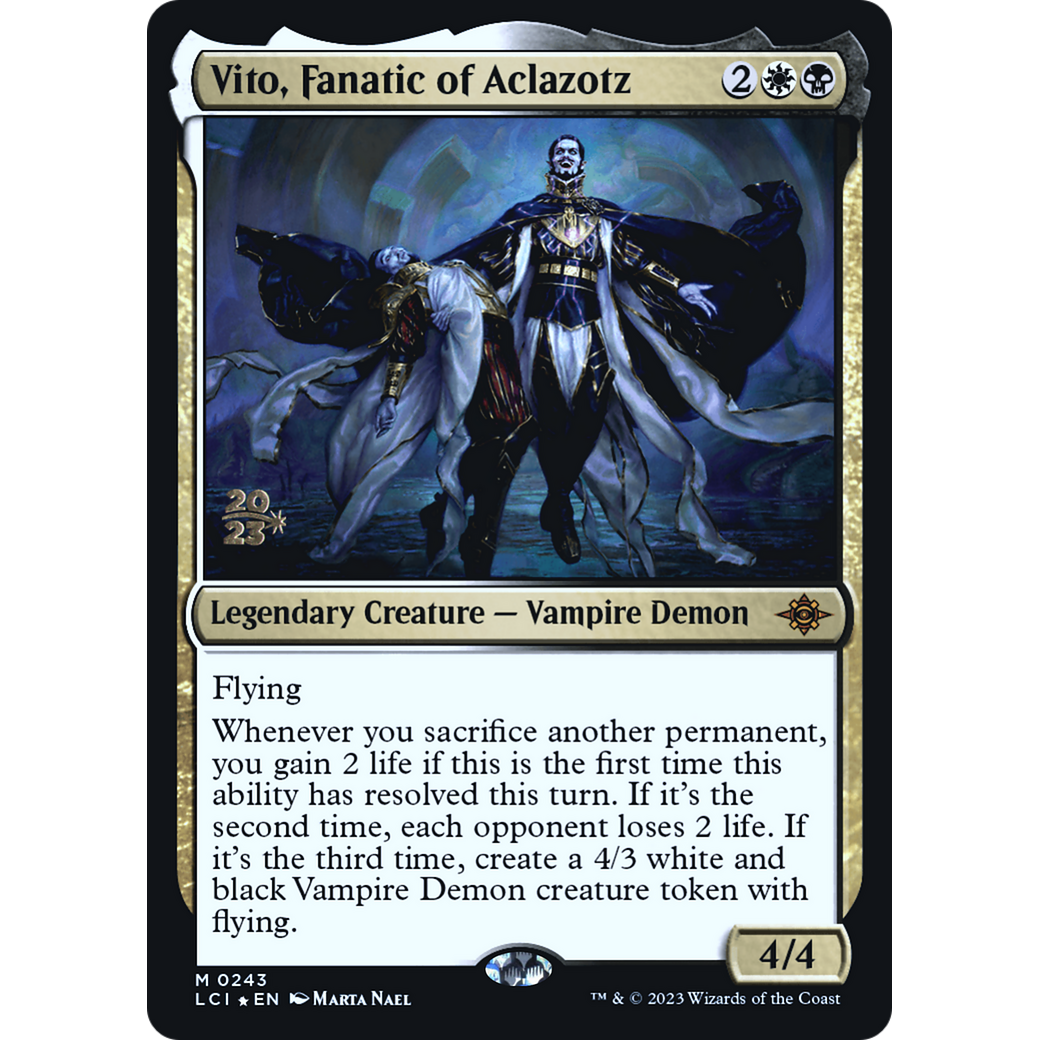 Vito, Fanatic of Aclazotz (PRE-243S) - The Lost Caverns of Ixalan Promos Foil