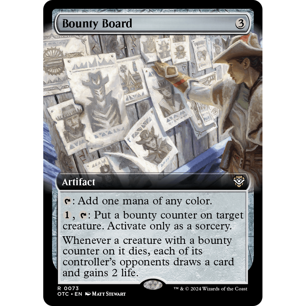 Bounty Board (OTC-073) - Outlaws of Thunder Junction Commander: (Extended Art)