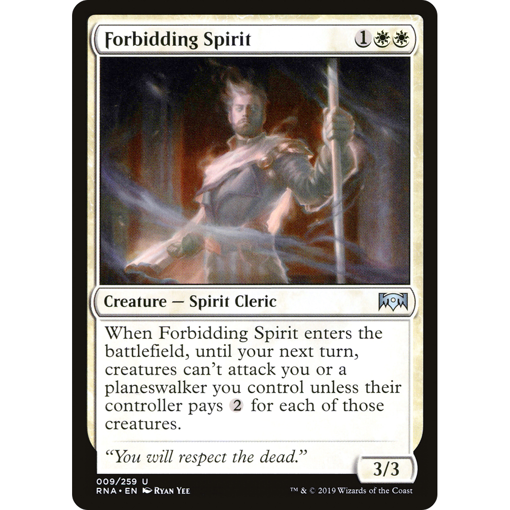 Forbidding Spirit (RNA-009) - Ravnica Allegiance