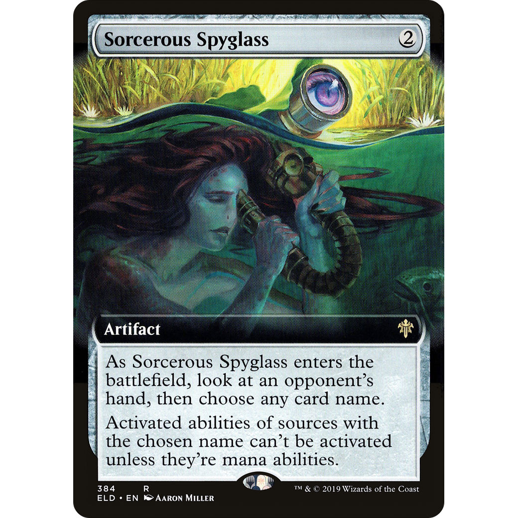 Sorcerous Spyglass (Extended Art) (ELD-384) - Throne of Eldraine: (Extended Art) Foil