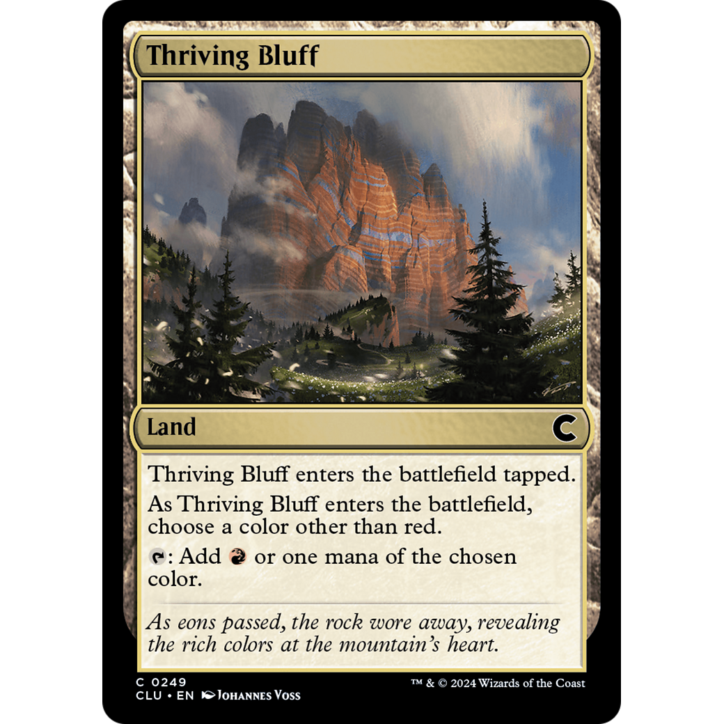 Thriving Bluff (CLU-249) - Ravnica: Clue Edition