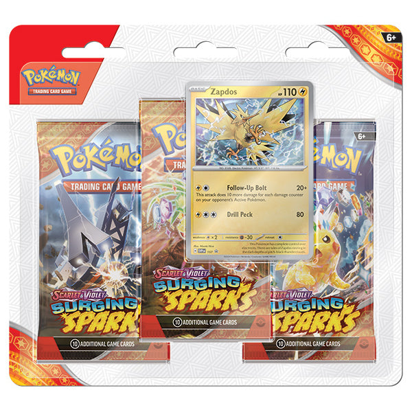 Pokemon: Surging Sparks - 3-Booster Blister - (Styles May Vary) (Pre-Order) (Expected 11/08/24)