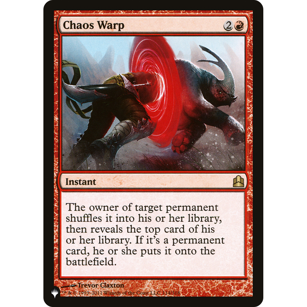 Chaos Warp (CMD) (LIST-114/318) - The List