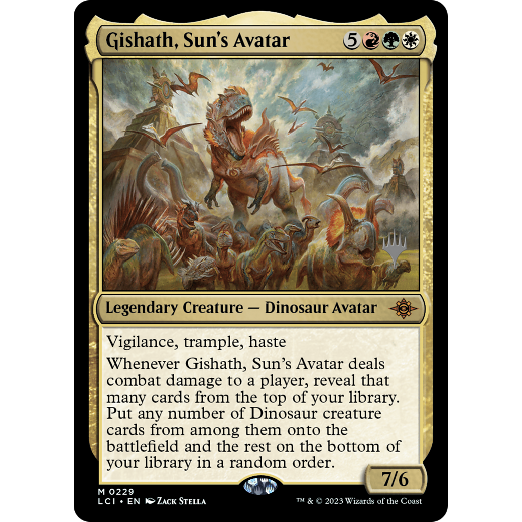 Gishath, Sun's Avatar (PPLCI-229P) - The Lost Caverns of Ixalan Promos