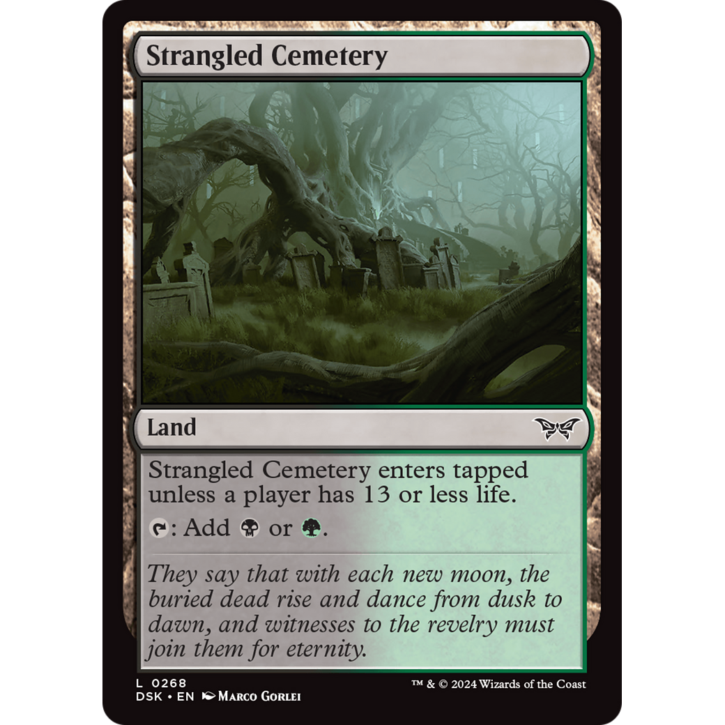 Strangled Cemetery (DSK-268) - Duskmourn: House of Horror Foil