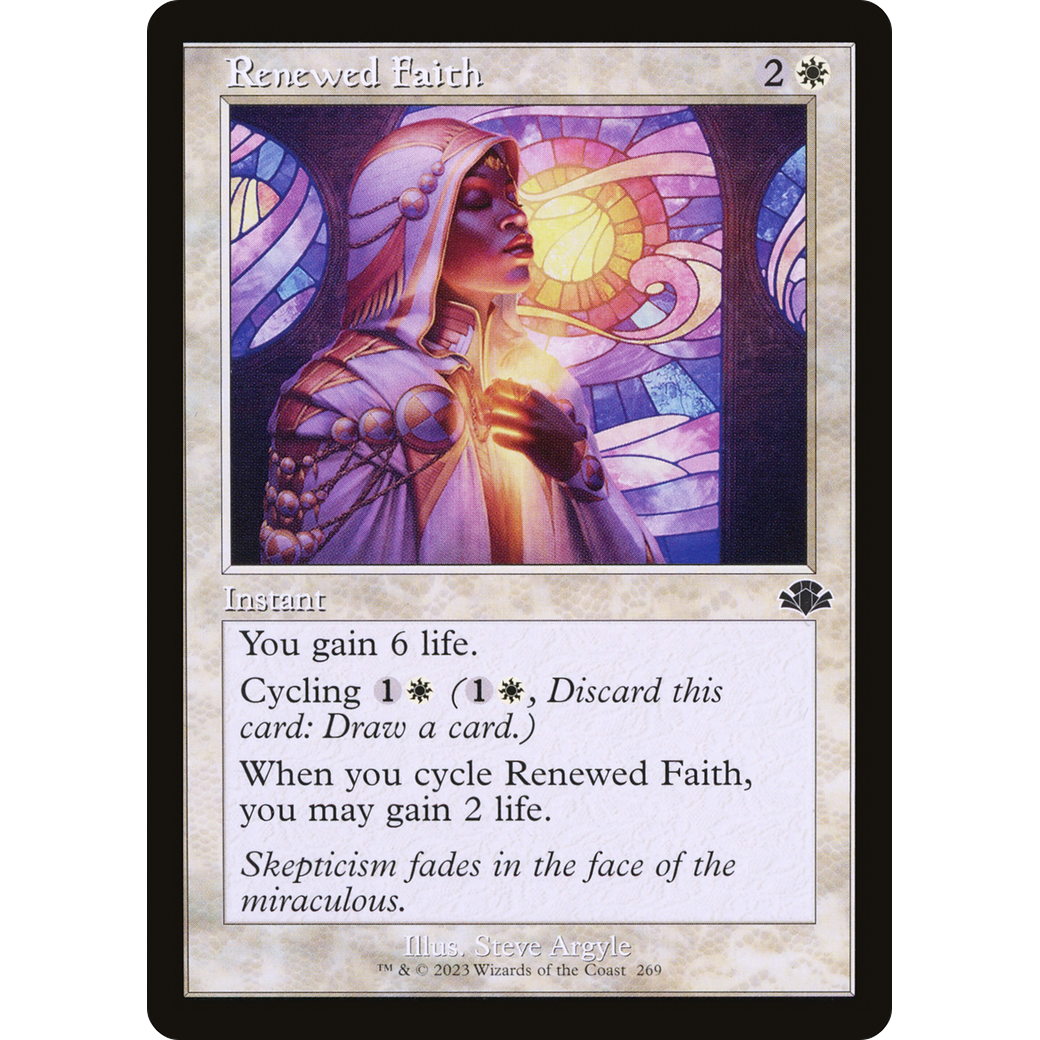 Renewed Faith (Retro Frame) (DMR-269) - Dominaria Remastered