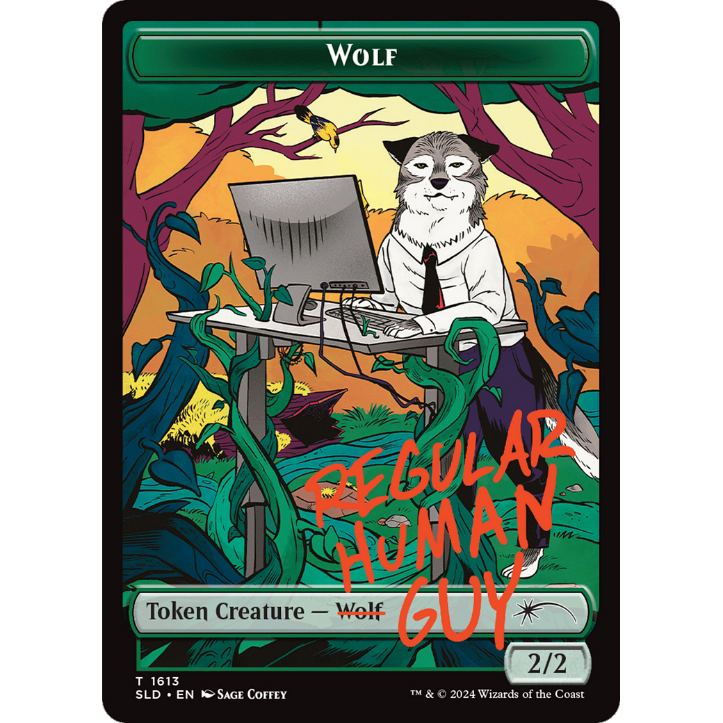 Wolf Token (SLD-1613) - Secret Lair Drop