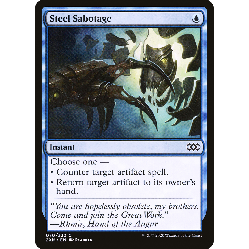 Steel Sabotage (2XM-070) - Double Masters Foil