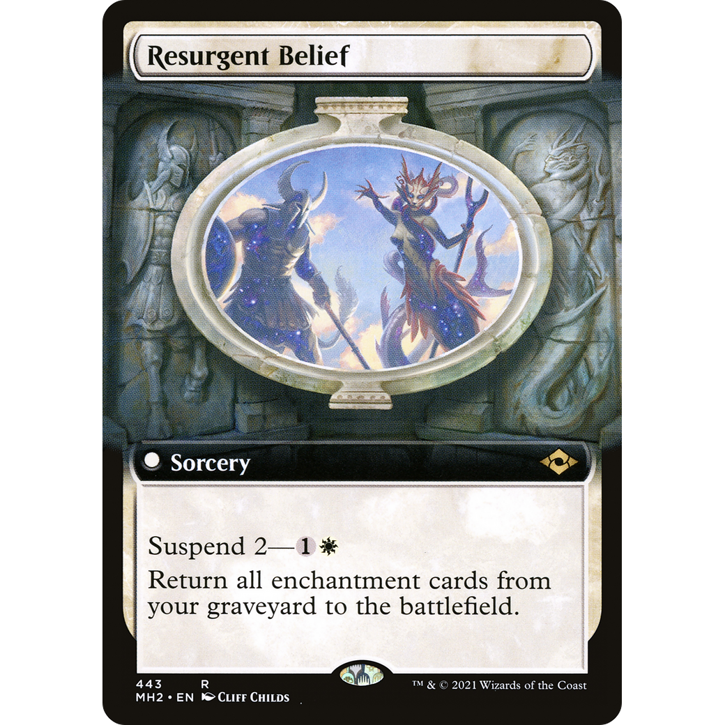 Resurgent Belief (Extended Art) (MH2-443) - Modern Horizons 2: (Extended Art) Foil
