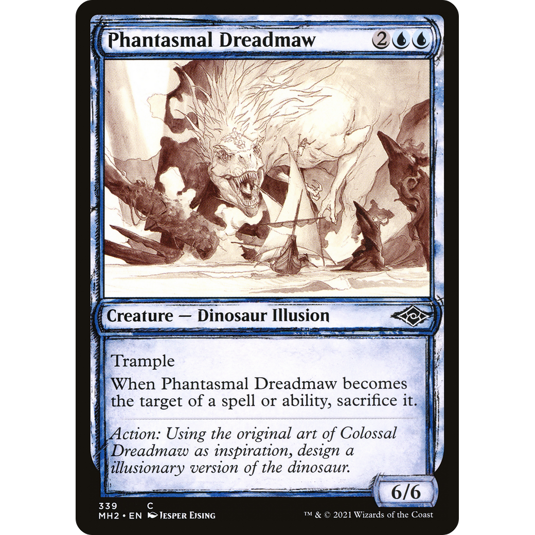 Phantasmal Dreadmaw (Showcase) (MH2-339) - Modern Horizons 2: (Showcase) Foil