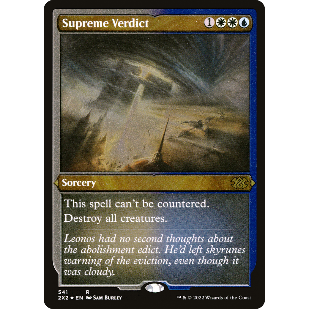Supreme Verdict (Foil Etched) (2X2-541) - Double Masters 2022 Foil