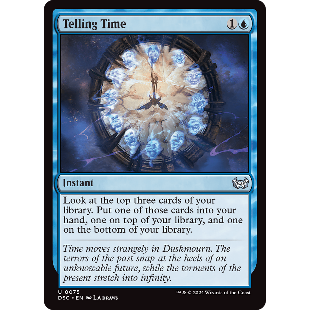 Telling Time (DSC-075) - Duskmourn: House of Horror Commander