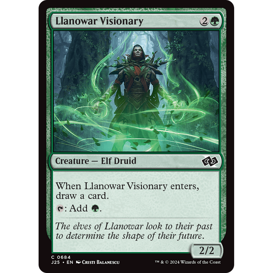 Llanowar Visionary (J25-684) - Foundations Jumpstart