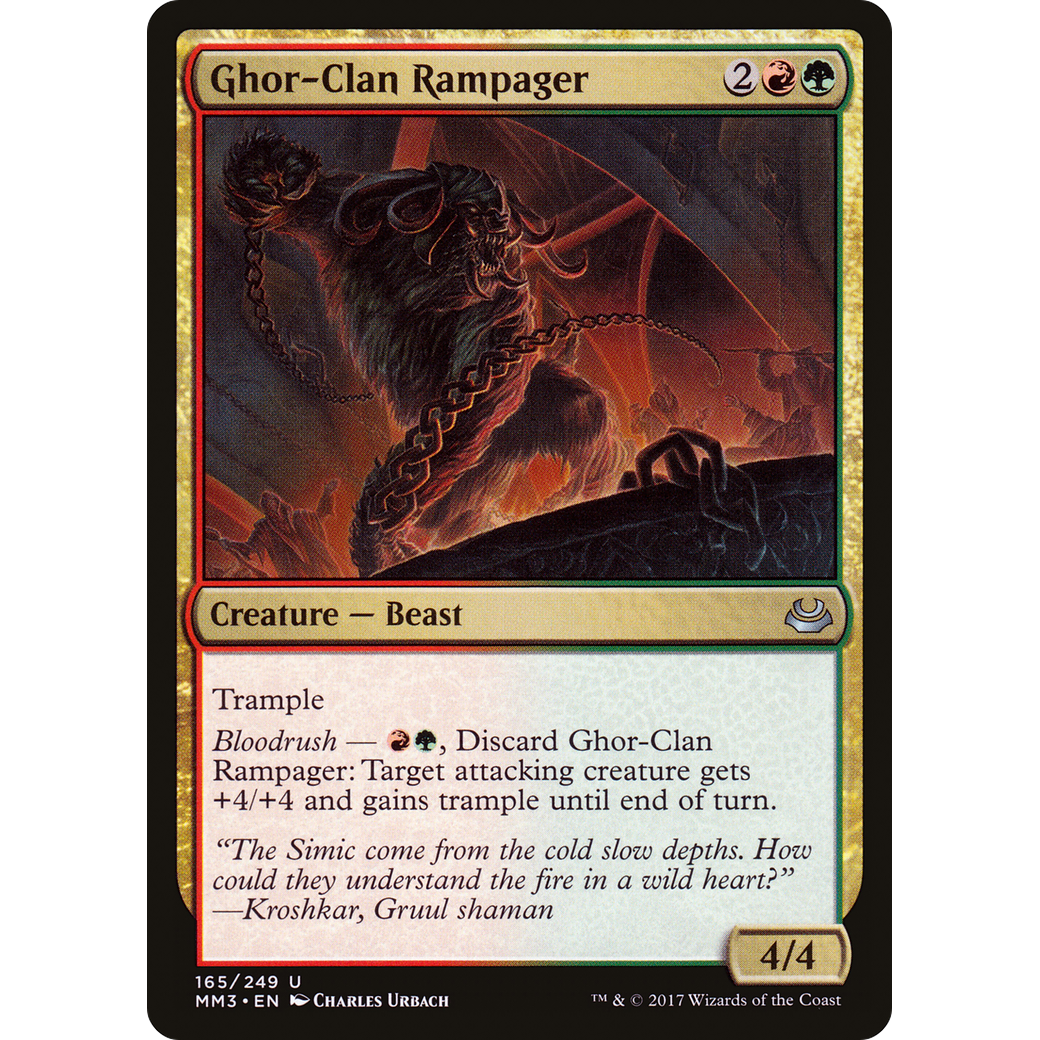 Ghor-Clan Rampager (MM3-165) - Modern Masters 2017 Foil
