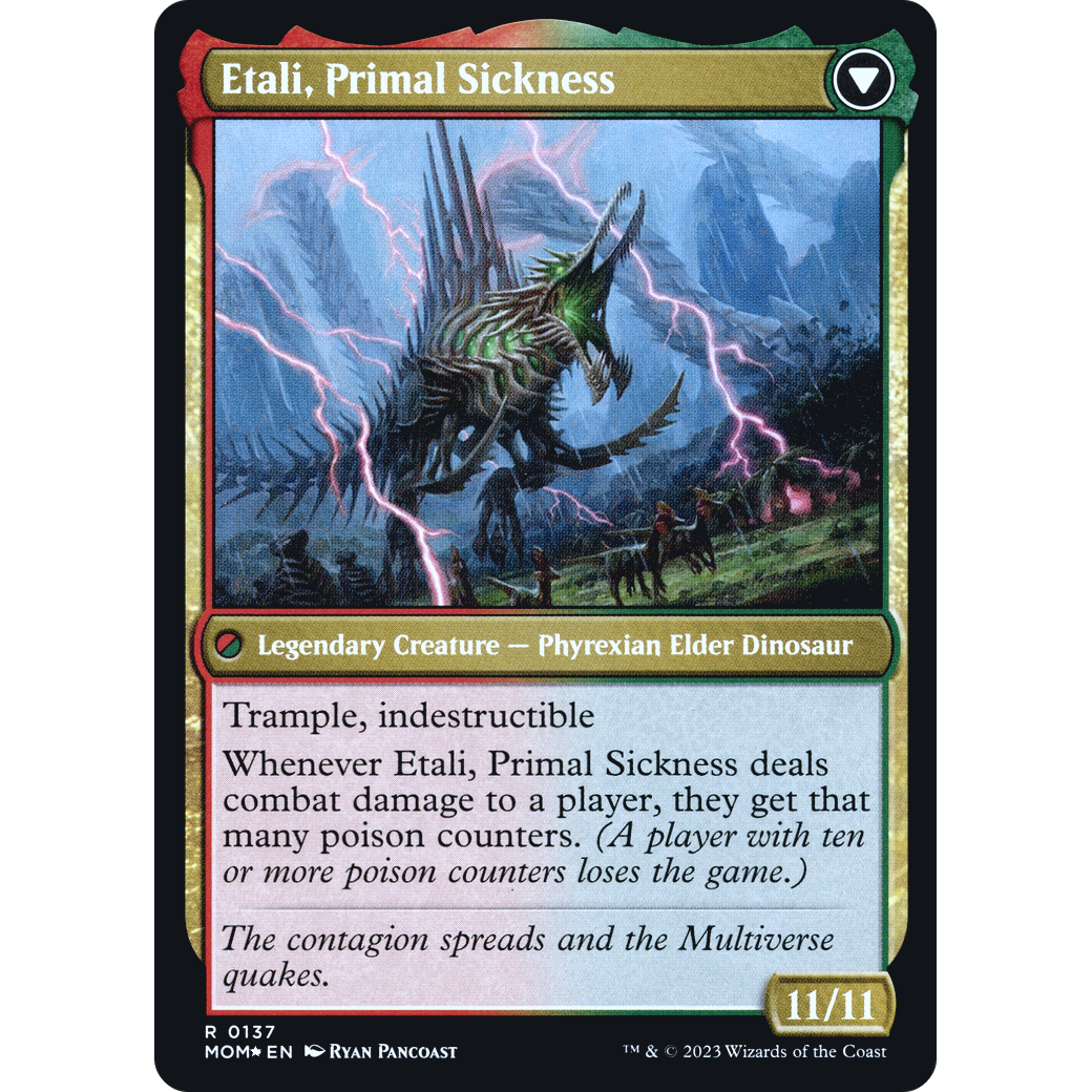 Etali, Primal Conqueror // Etali, Primal Sickness (PRE-137S) - March of the Machine Promos Foil