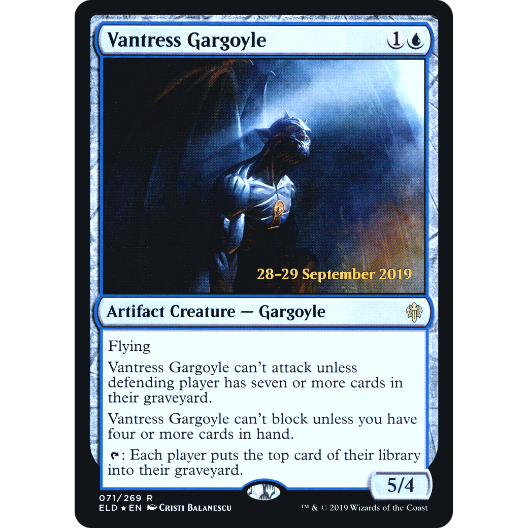Vantress Gargoyle (PRE-071) - Throne of Eldraine Promos Foil