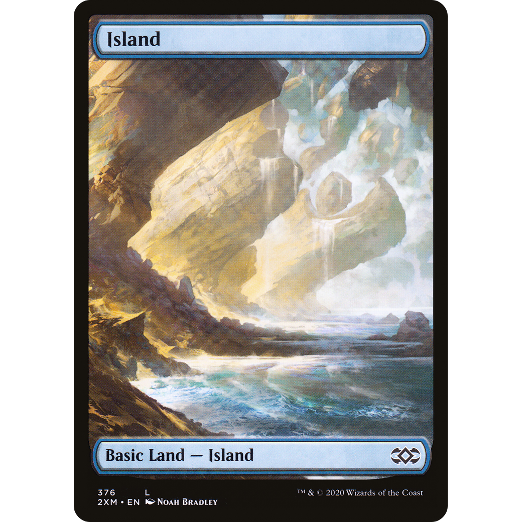 Island (376) (2XM-376) - Double Masters Foil