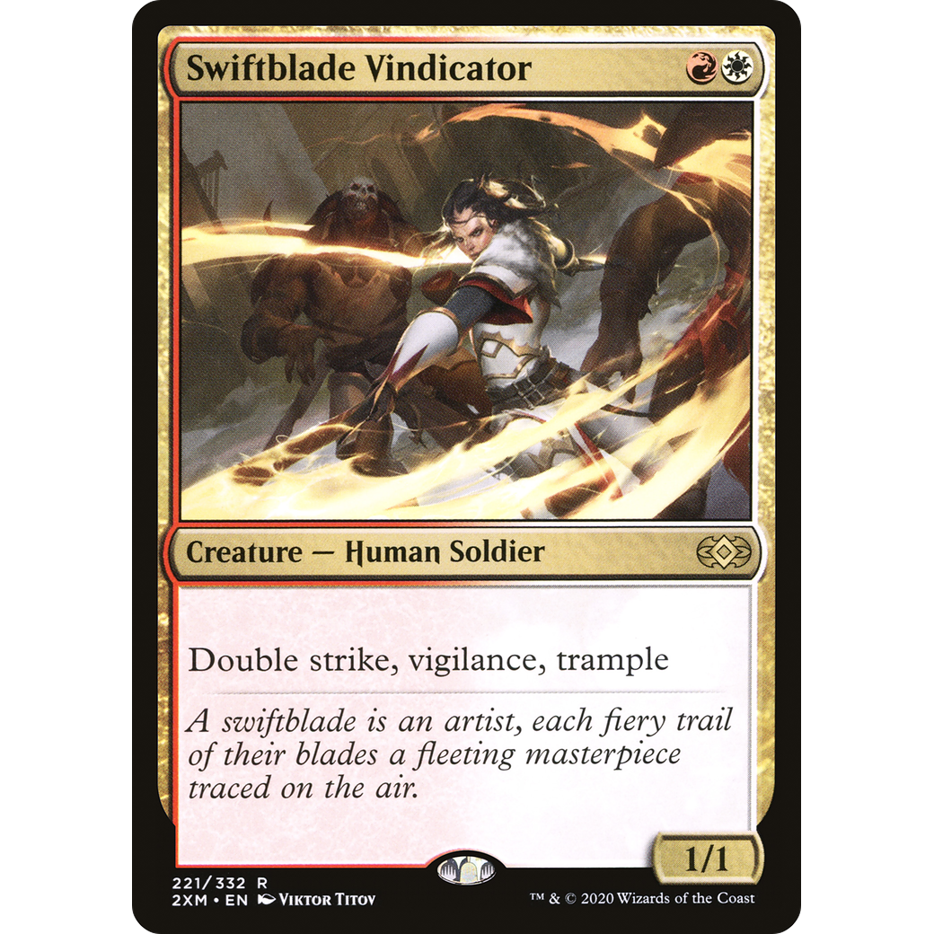 Swiftblade Vindicator (2XM-221) - Double Masters Foil