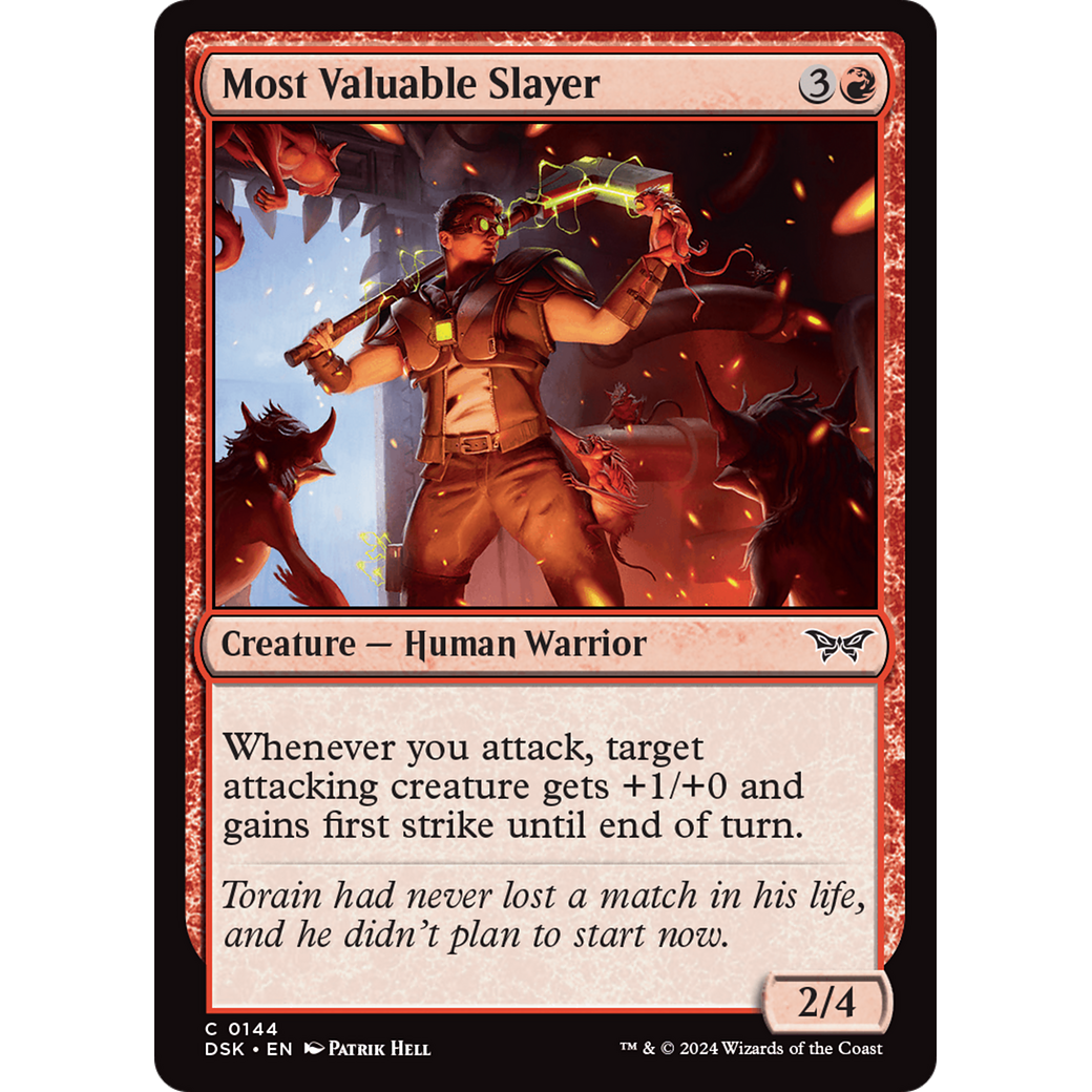 Most Valuable Slayer (DSK-144) - Duskmourn: House of Horror Foil