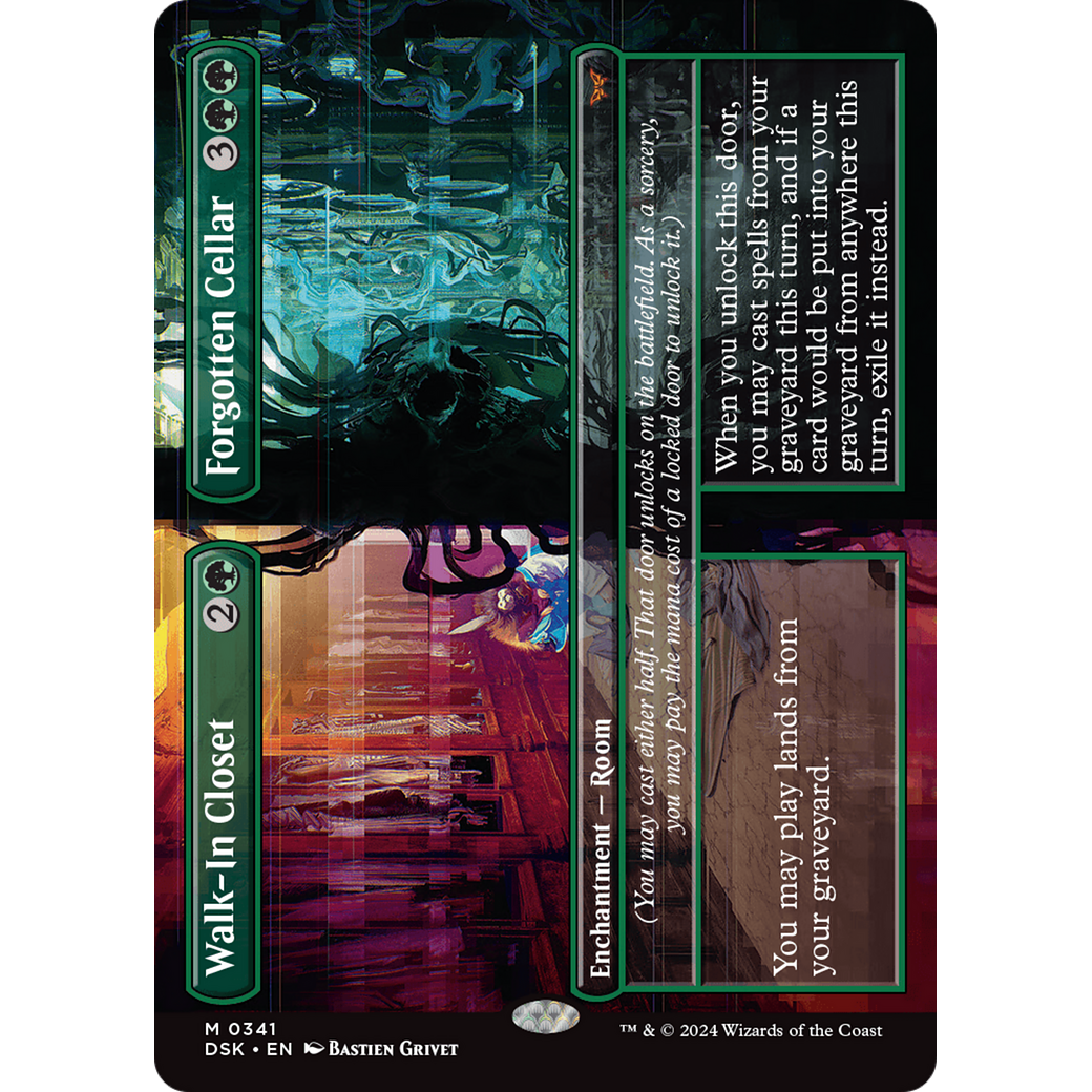Walk-In Closet // Forgotten Cellar (DSK-341) - Duskmourn: House of Horror (Borderless) Foil