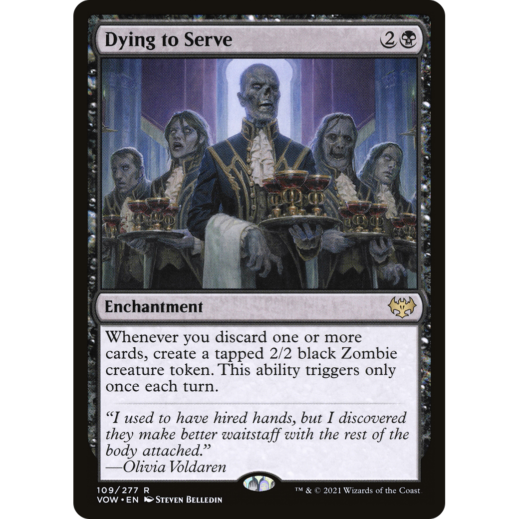 Dying to Serve (VOW-109) - Innistrad: Crimson Vow Foil