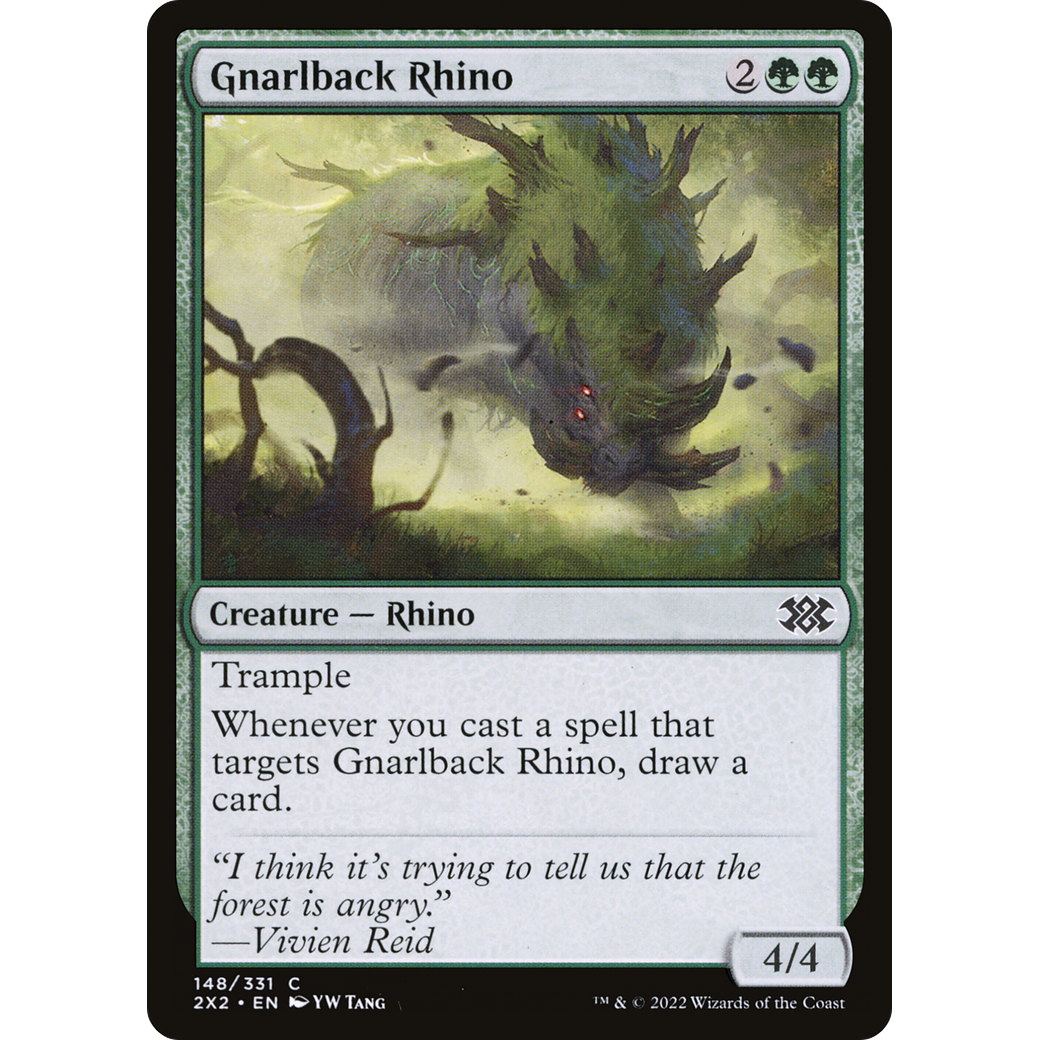 Gnarlback Rhino (2X2-148) - Double Masters 2022