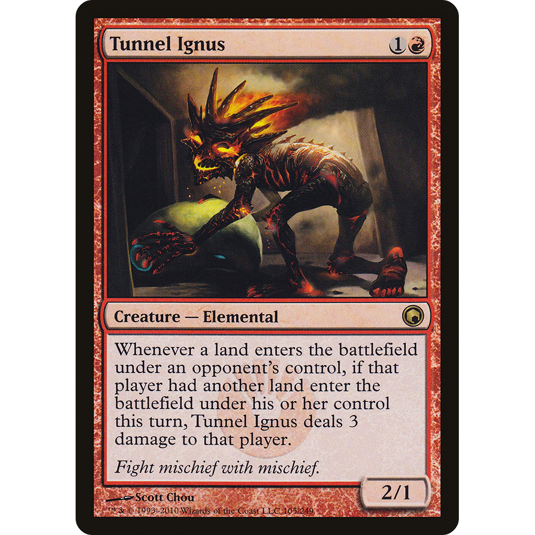 Tunnel Ignus (SOM-105) - Scars of Mirrodin Foil