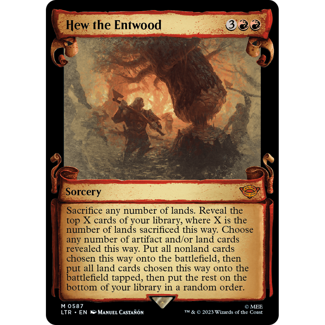 Hew the Entwood (LTR-587) - The Lord of the Rings: Tales of Middle-earth: (Showcase) Foil