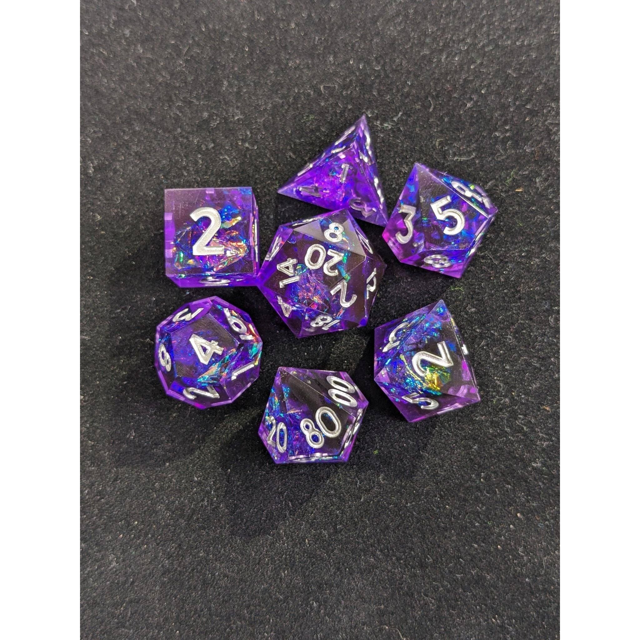Mystic Nebula - 7 Piece Luxury D&D Dice Set