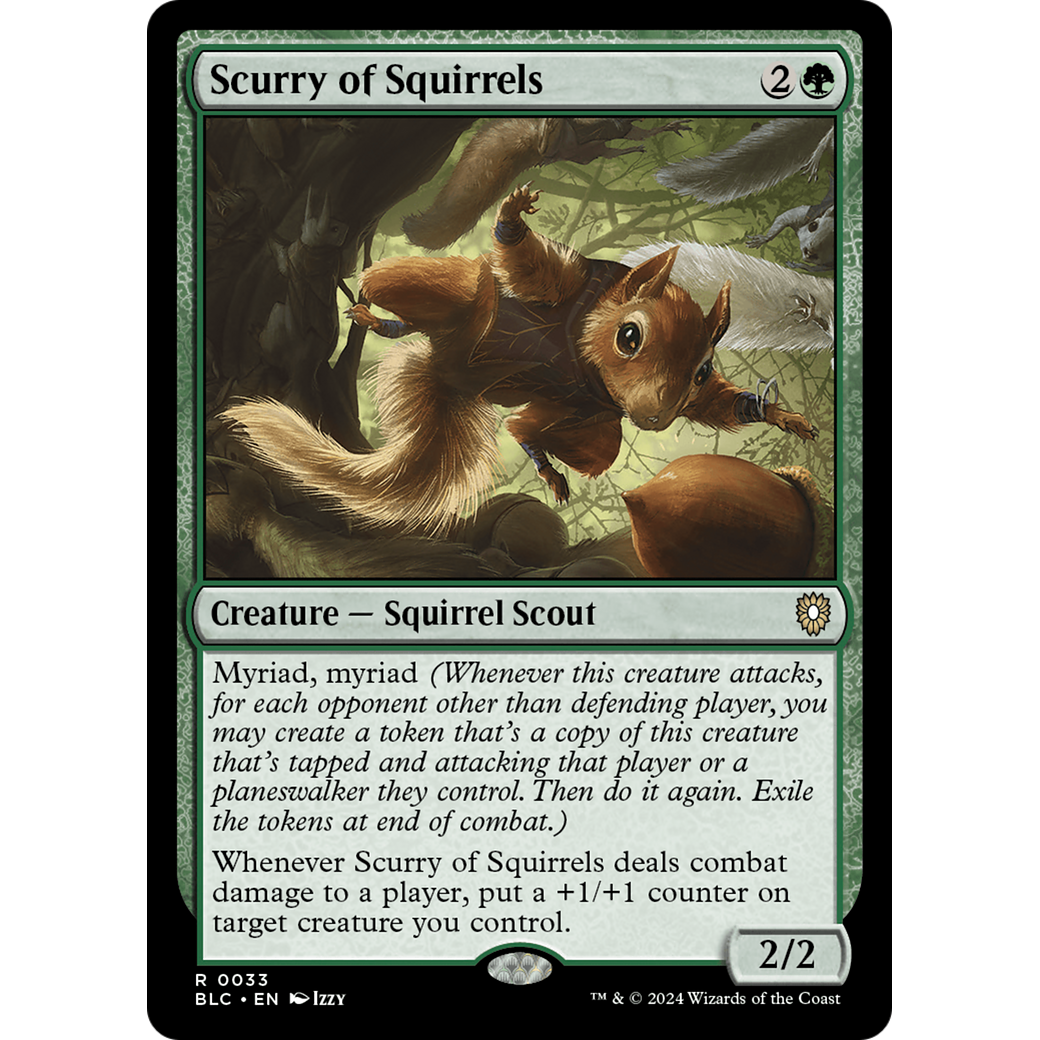 Scurry of Squirrels (BLC-033) - Bloomburrow Commander