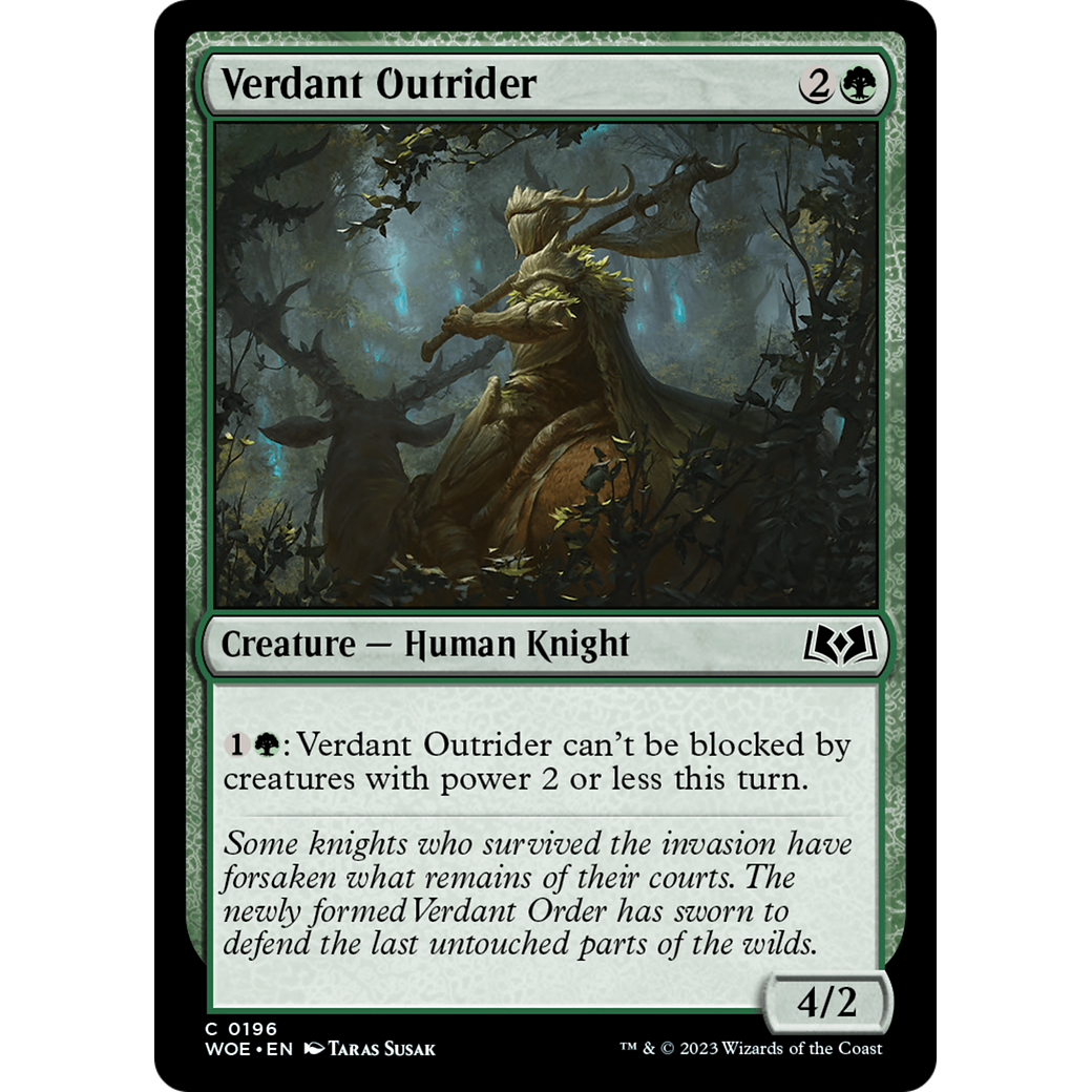 Verdant Outrider (WOE-196) - Wilds of Eldraine