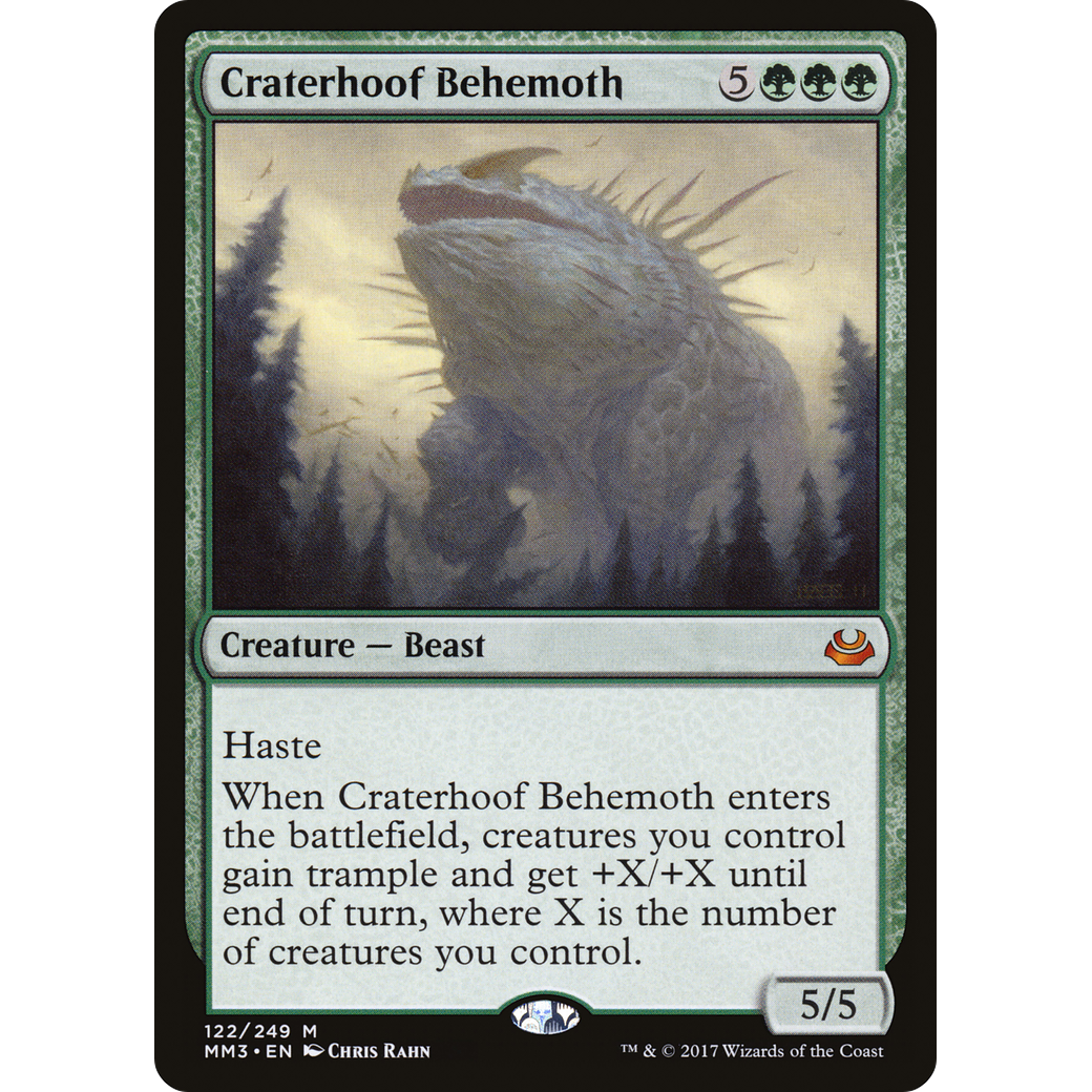 Craterhoof Behemoth (MM3-122) - Modern Masters 2017