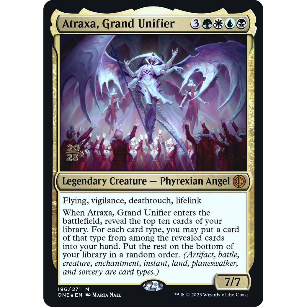 Atraxa, Grand Unifier (PRE-196S) - Phyrexia: All Will Be One Promos Foil