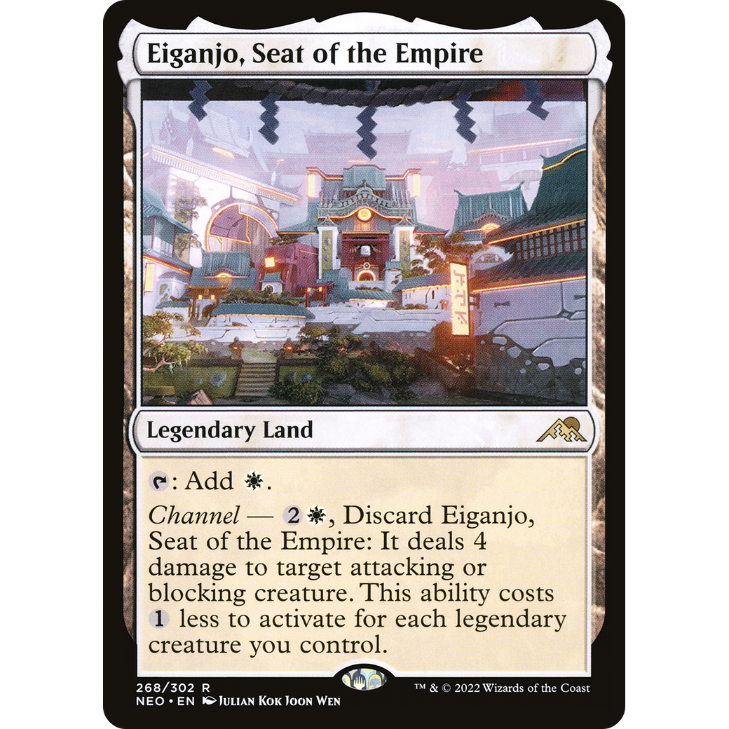Eiganjo, Seat of the Empire (NEO-268) - Kamigawa: Neon Dynasty Foil