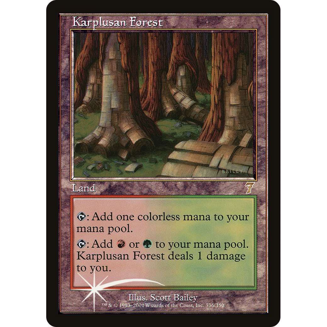 Karplusan Forest (7ED-336) - 7th Edition Foil