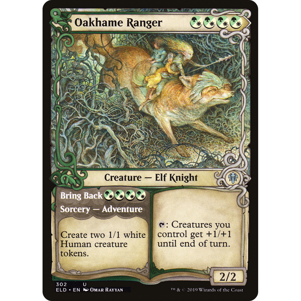 Oakhame Ranger (Showcase) (ELD-302) - Throne of Eldraine: (Showcase) Foil