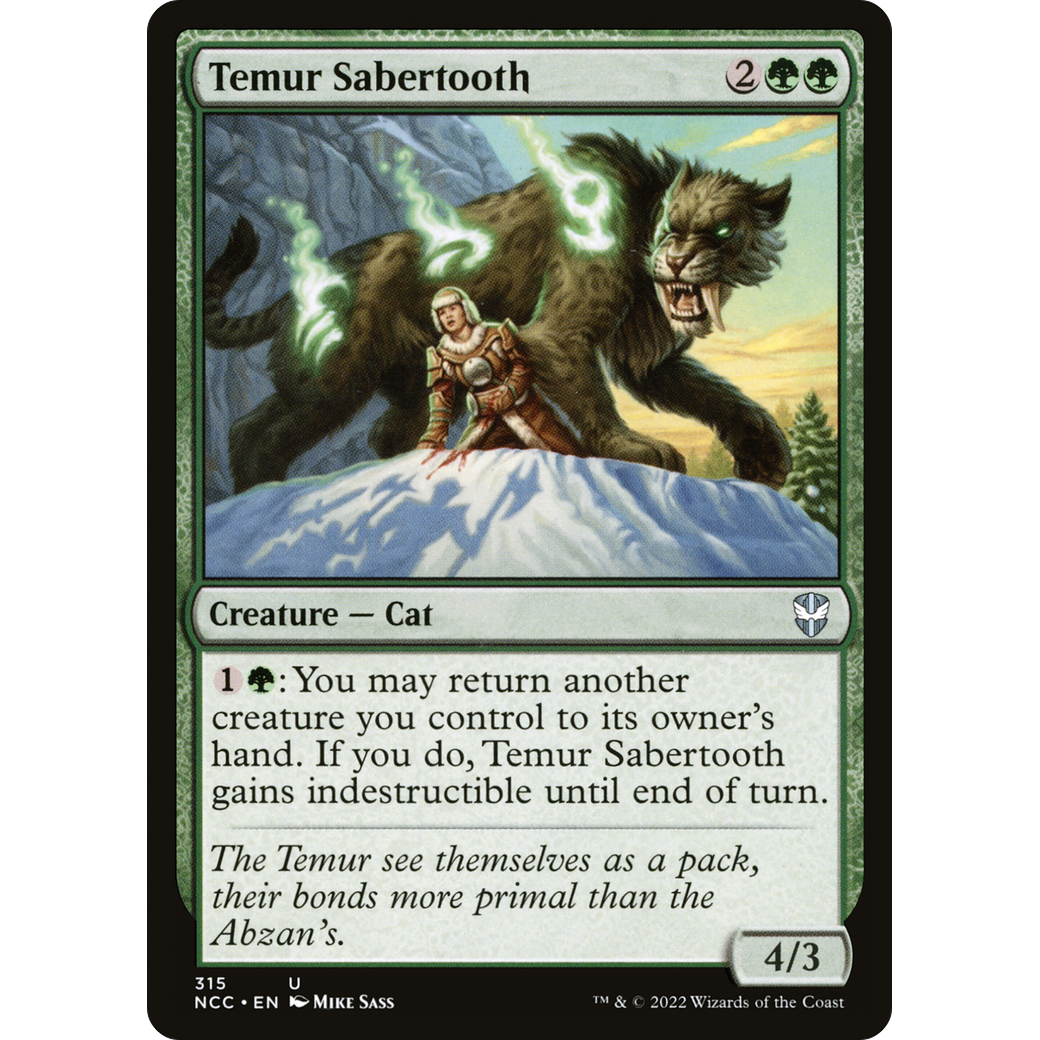 Temur Sabertooth (NCC-315) - New Capenna Commander